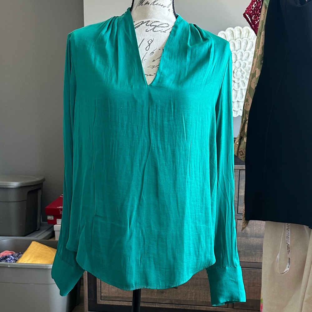 RACHEL Rachel Roy Vibrant Green Blouse
